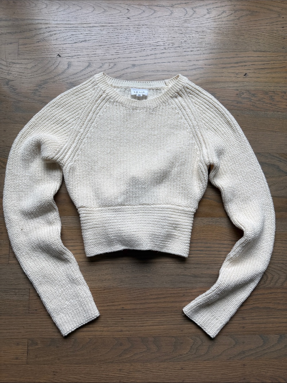 Le Lis Ribbon Tie Back long sleeve Sweater size XS